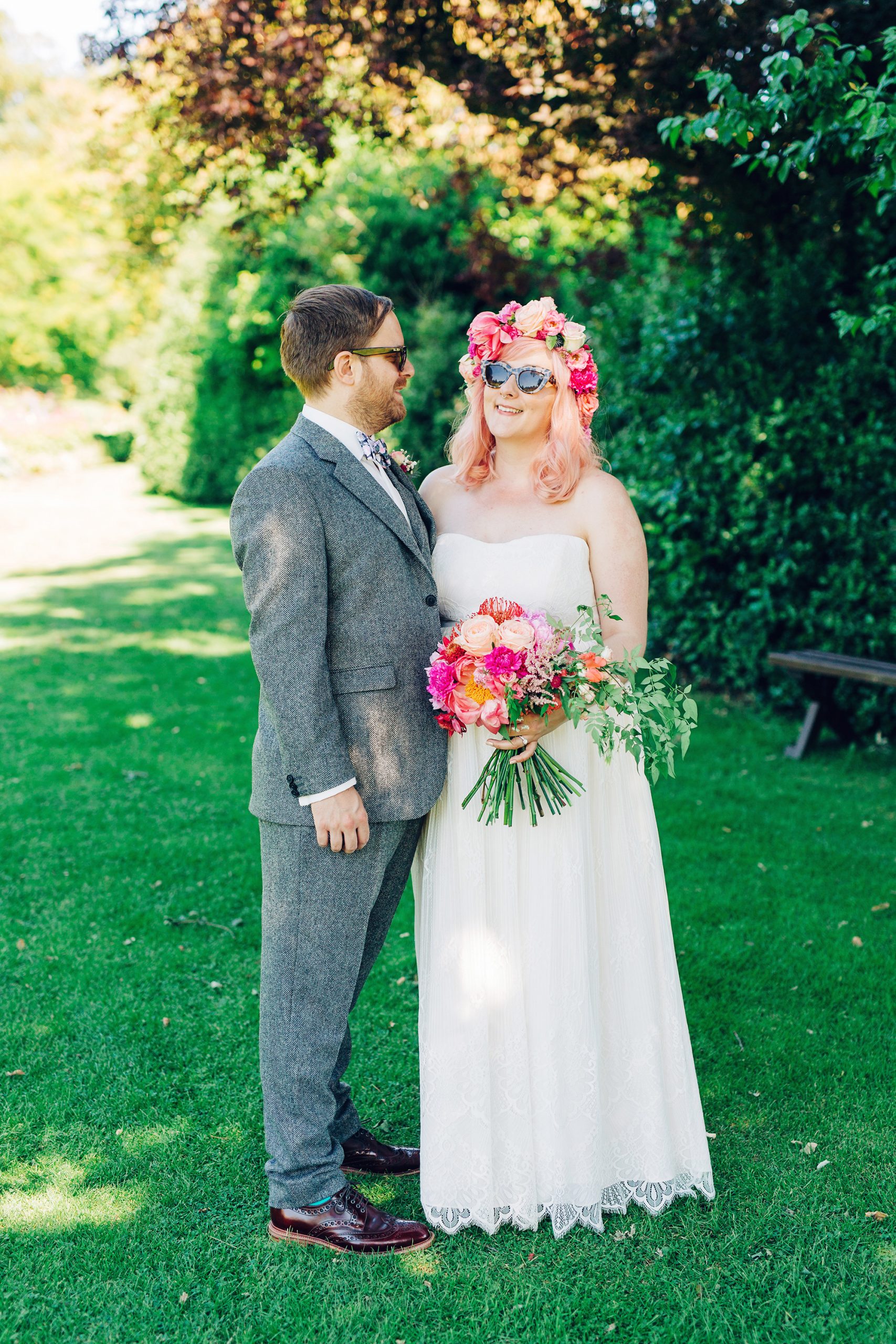 Tabby Carl Barn Rainbow Wedding Kirsten Mavric Photography 021 scaled