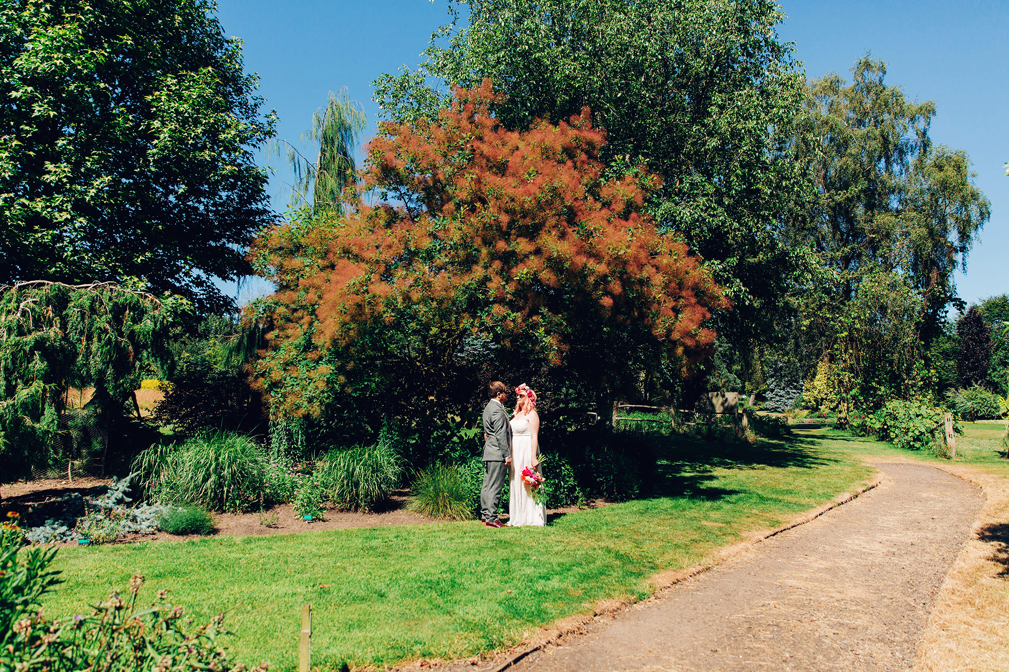 Tabby Carl Barn Rainbow Wedding Kirsten Mavric Photography 034