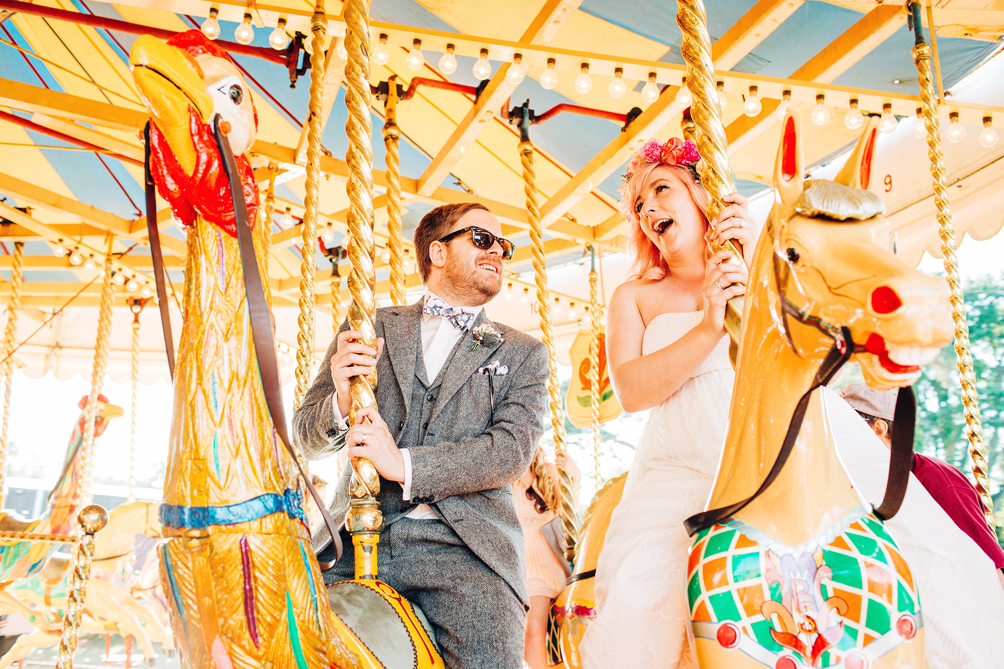 Tabby Carl Barn Rainbow Wedding Kirsten Mavric Photography 043