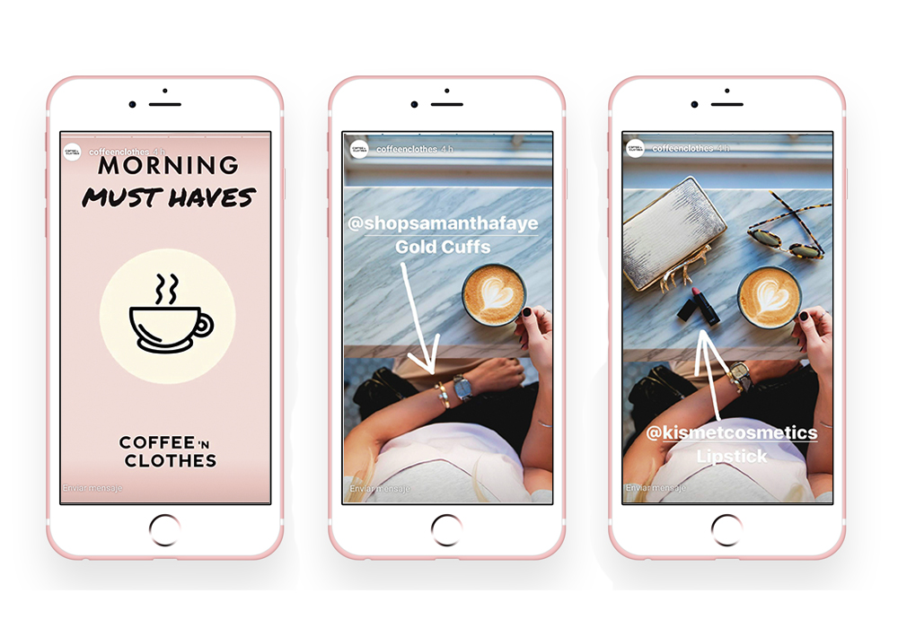 CoffeeNClothes Instagram Stories