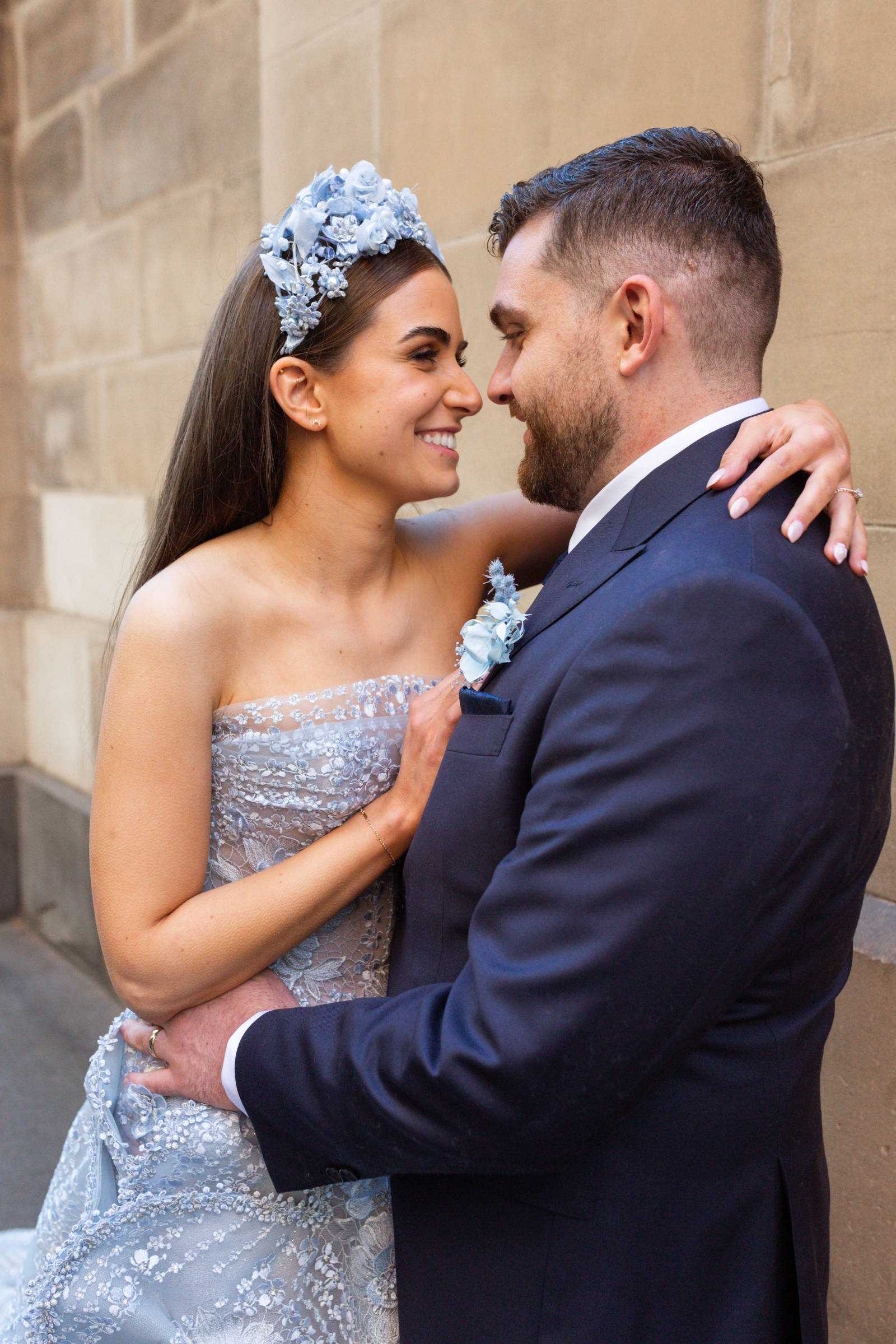 Heritage style at Rebekah and Matthew at their State Library Victoria wedding. Photos by Dan Soderstrom.