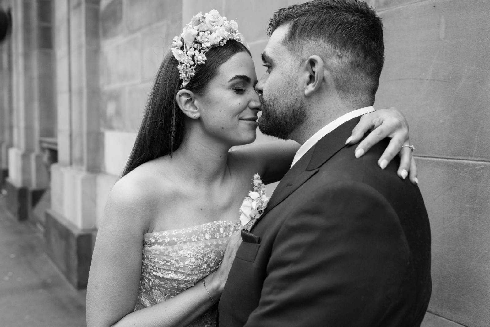 Heritage style at Rebekah and Matthew at their State Library Victoria wedding. Photos by Dan Soderstrom.