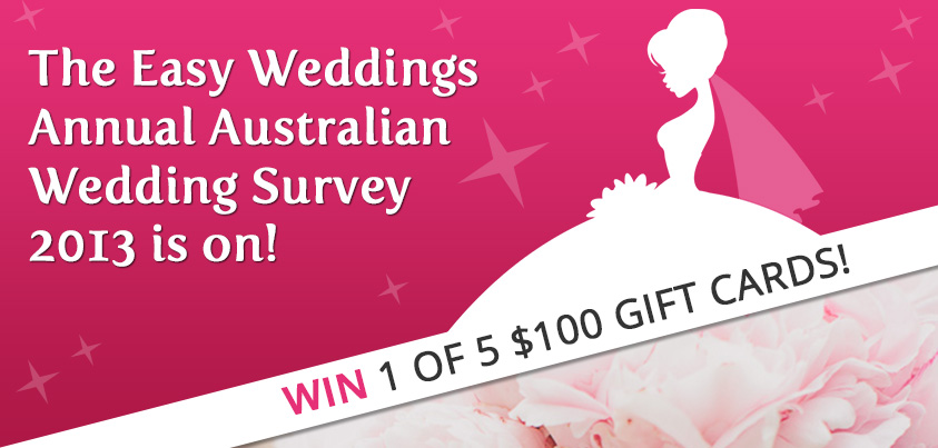 The Easy Weddings Annual Survey is on