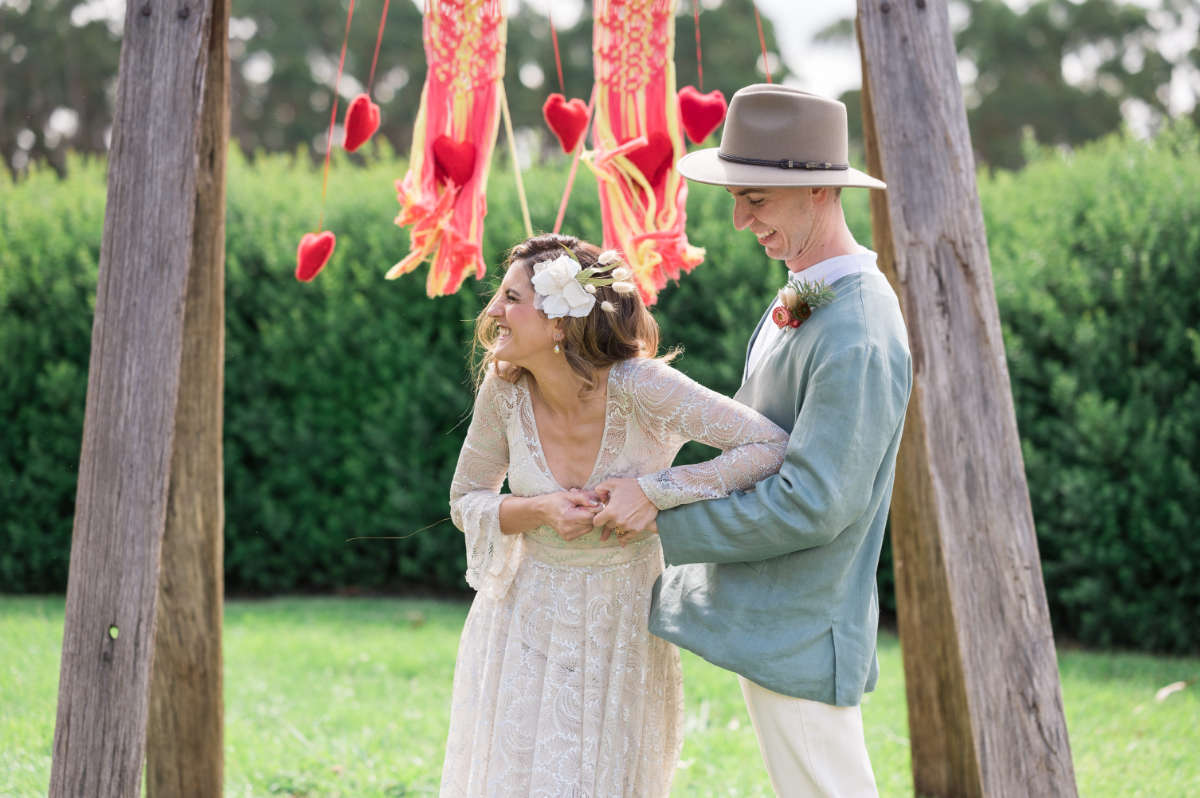 Melbourne couple Marie and Vincent win Easy Weddings competition and $2,500 cash. Their wedding was at The Grove Gippsland, photographed by Passion8 Photography.