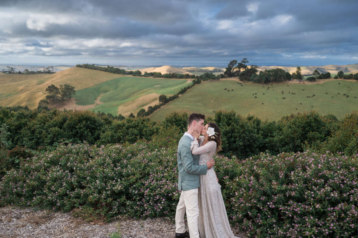 Melbourne couple Marie and Vincent win Easy Weddings competition and $2,500 cash. Their wedding was at The Grove Gippsland, photographed by Passion8 Photography.