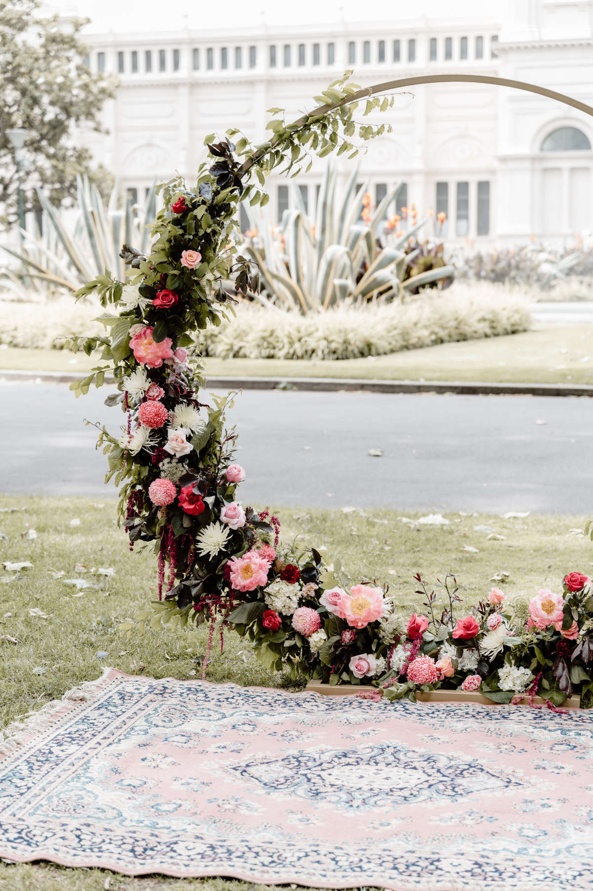 Carlton Gardens wedding ceremony and Harlow Bar reception for Olivia and Parris in Melbourne. Photographed by Bec Conroy Photography.