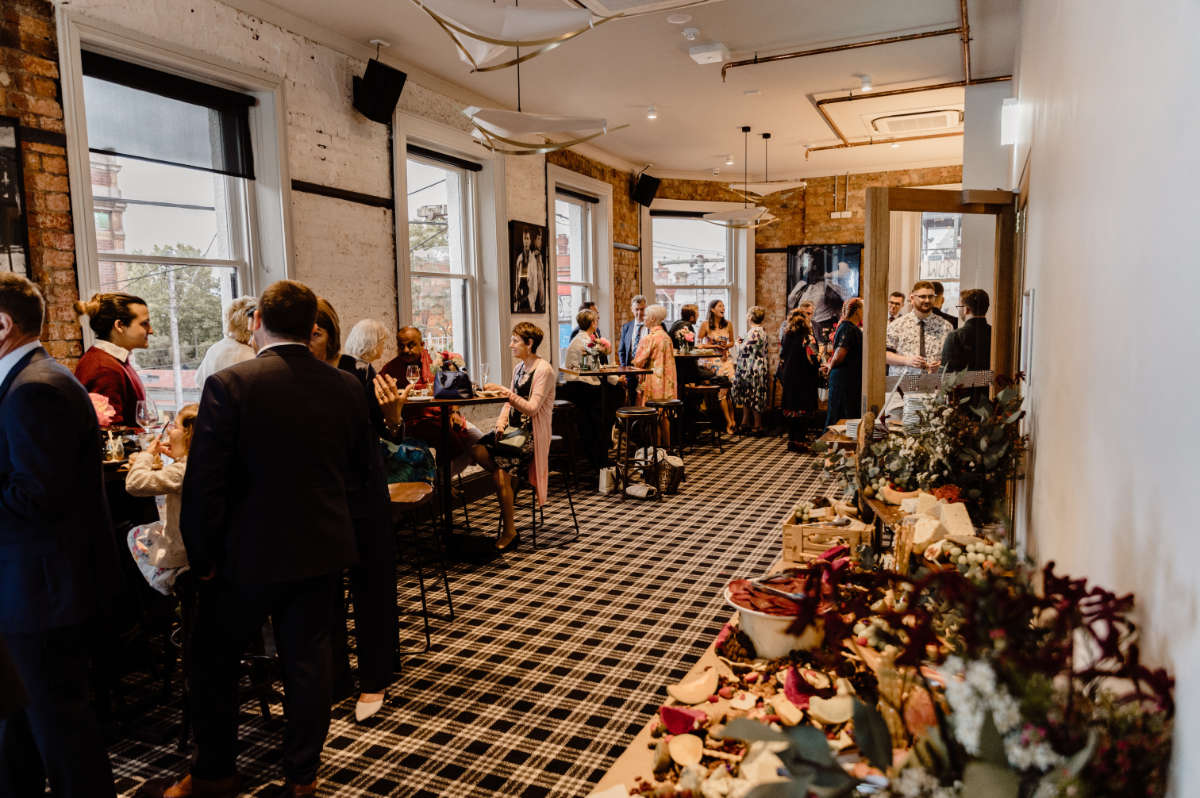 Carlton Gardens wedding ceremony and Harlow Bar reception for Olivia and Parris in Melbourne. Photographed by Bec Conroy Photography.