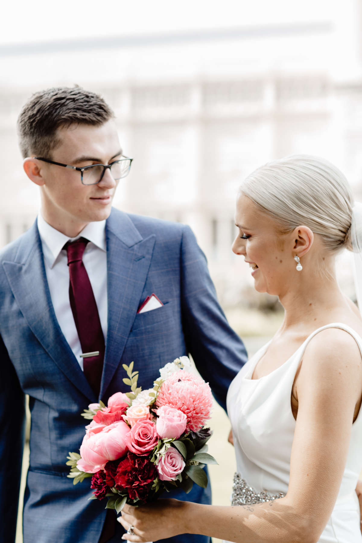 Carlton Gardens wedding ceremony and Harlow Bar reception for Olivia and Parris in Melbourne. Photographed by Bec Conroy Photography.