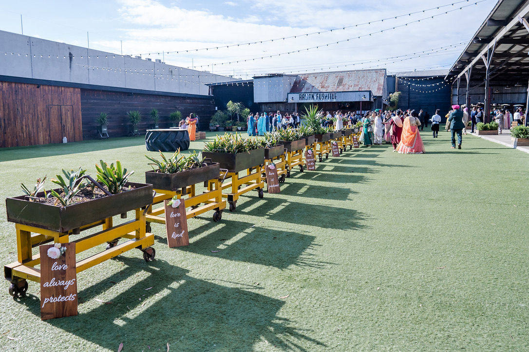 Week-long Sikh wedding for Jasmine and Jagpreet at Craigieburn Sikh Temple and The Timberyard, Port Melbourne. Photographed by Weddings by Grace.