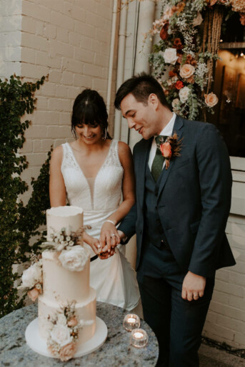 Romantic industrial Guildhall wedding in Fremantle for Cherie and Sharif. Photos by Locksmith Photography.