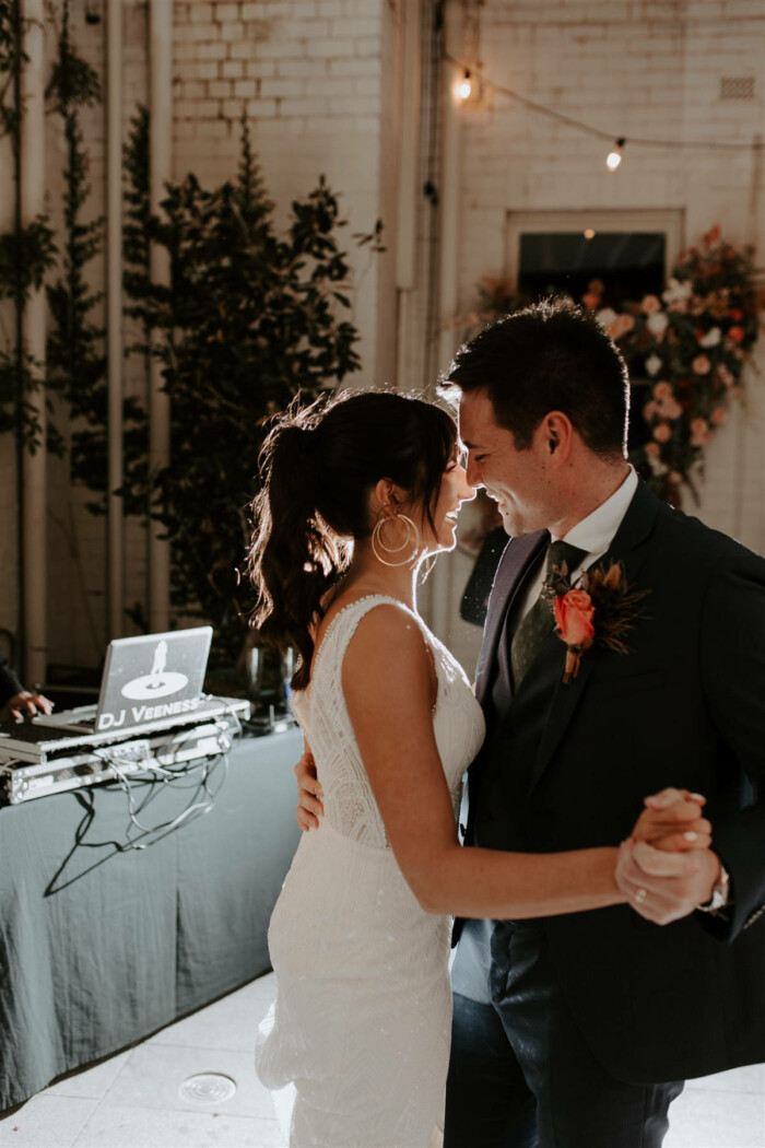 Romantic industrial Guildhall wedding in Fremantle for Cherie and Sharif. Photos by Locksmith Photography.