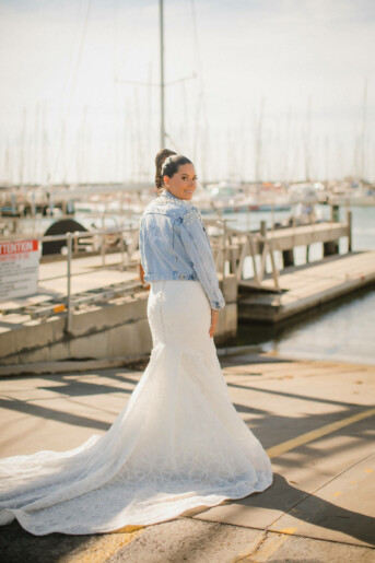 Sandringham Yacht Club wedding for Carla and Mauricios in Melbourne. Photos by Ateia Photography.