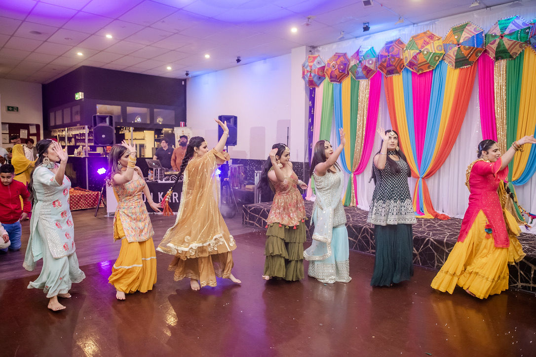 Week-long Sikh wedding for Jasmine and Jagpreet at Craigieburn Sikh Temple and The Timberyard, Port Melbourne. Photographed by Weddings by Grace.