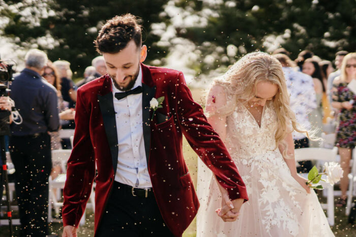 Classic Hobart wedding for Chelsea and Stan at Barilla Bay Oyster Farm. Photographed by Nick H Visuals.