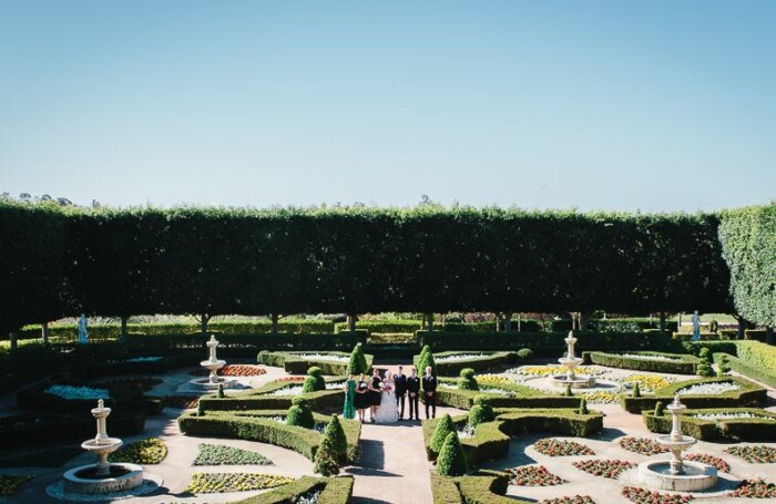 Hunter Valley Gardens popular wedding photography spot, the Border Garden.