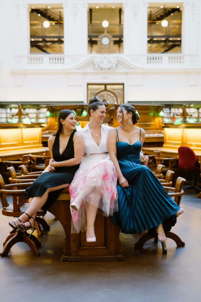 Intimate State Library Victoria wedding for Colleen and Grant by Showtime Events. Photos by Theodore & Co.