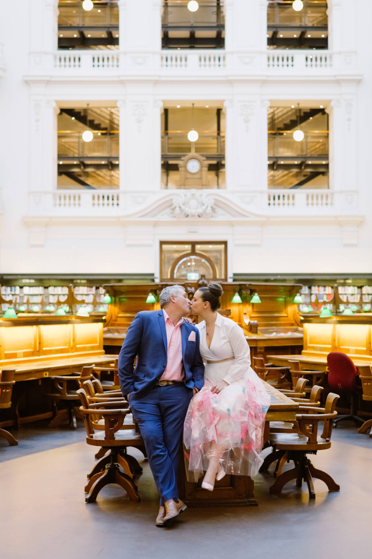 Intimate State Library Victoria wedding for Colleen and Grant by Showtime Events. Photos by Theodore & Co.