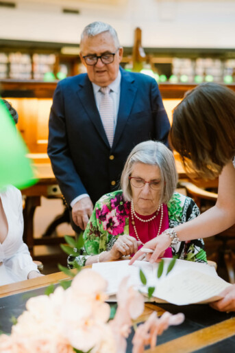 Intimate State Library Victoria wedding for Colleen and Grant by Showtime Events. Photos by Theodore & Co.