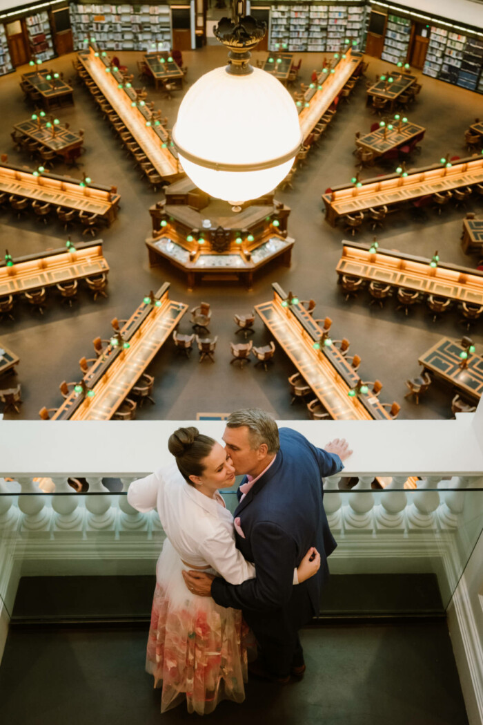 Intimate State Library Victoria wedding for Colleen and Grant by Showtime Events. Photos by Theodore & Co.