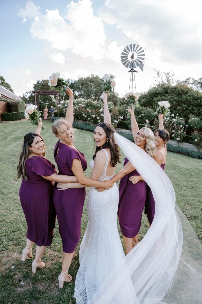 Romantic Yarra Ranges Estate wedding for Lauren and Callum. Photos by Veri Photography.