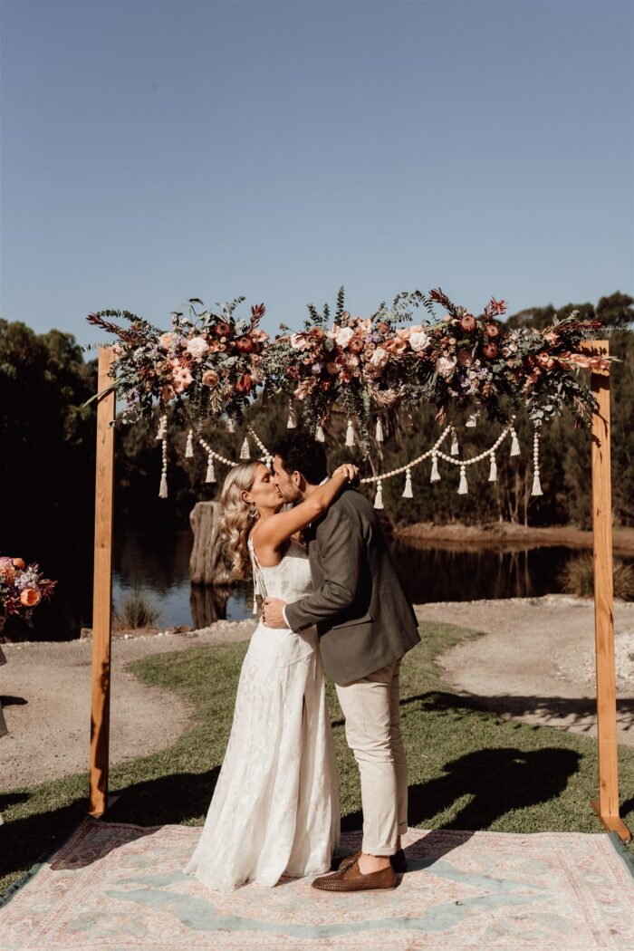 Anna and Kris' Wedding at The Shearing Shed photographed by Claire Davie