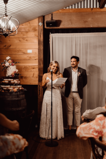 Anna and Chris' Wedding at The Shearing Shed photographed by Claire Davie