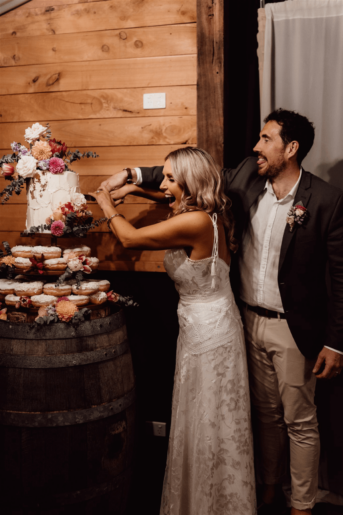 Anna and Chris' Wedding at The Shearing Shed photographed by Claire Davie