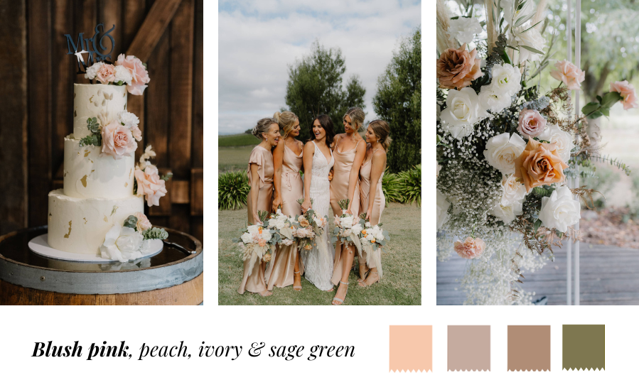 Trending Colour Palettes to Inspire Your Wedding Day Blush Pink