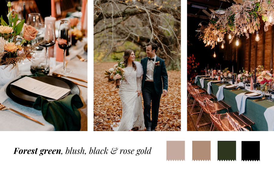 Trending Colour Palettes to Inspire Your Wedding Day Green