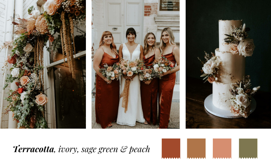 Trending Colour Palettes to Inspire Your Wedding Day Terracotta