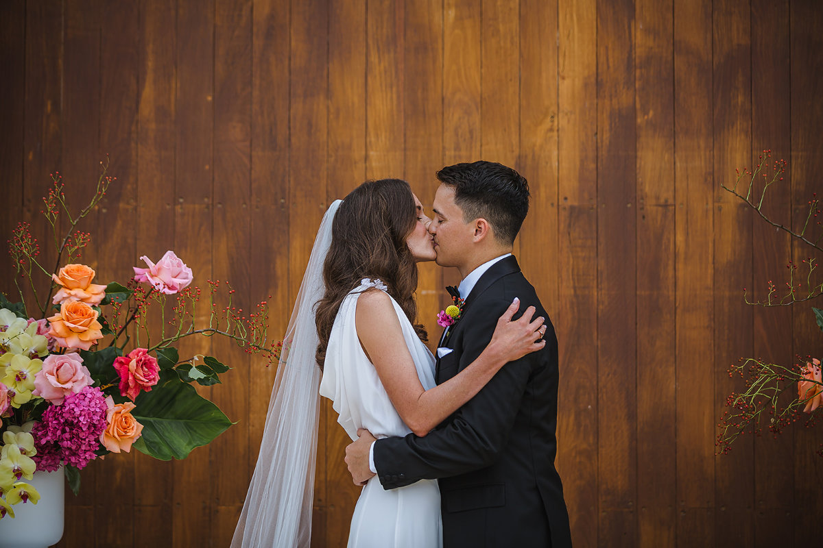 Assembly Yard wedding for Emily and Dann. Photographed by Christopher Millen.