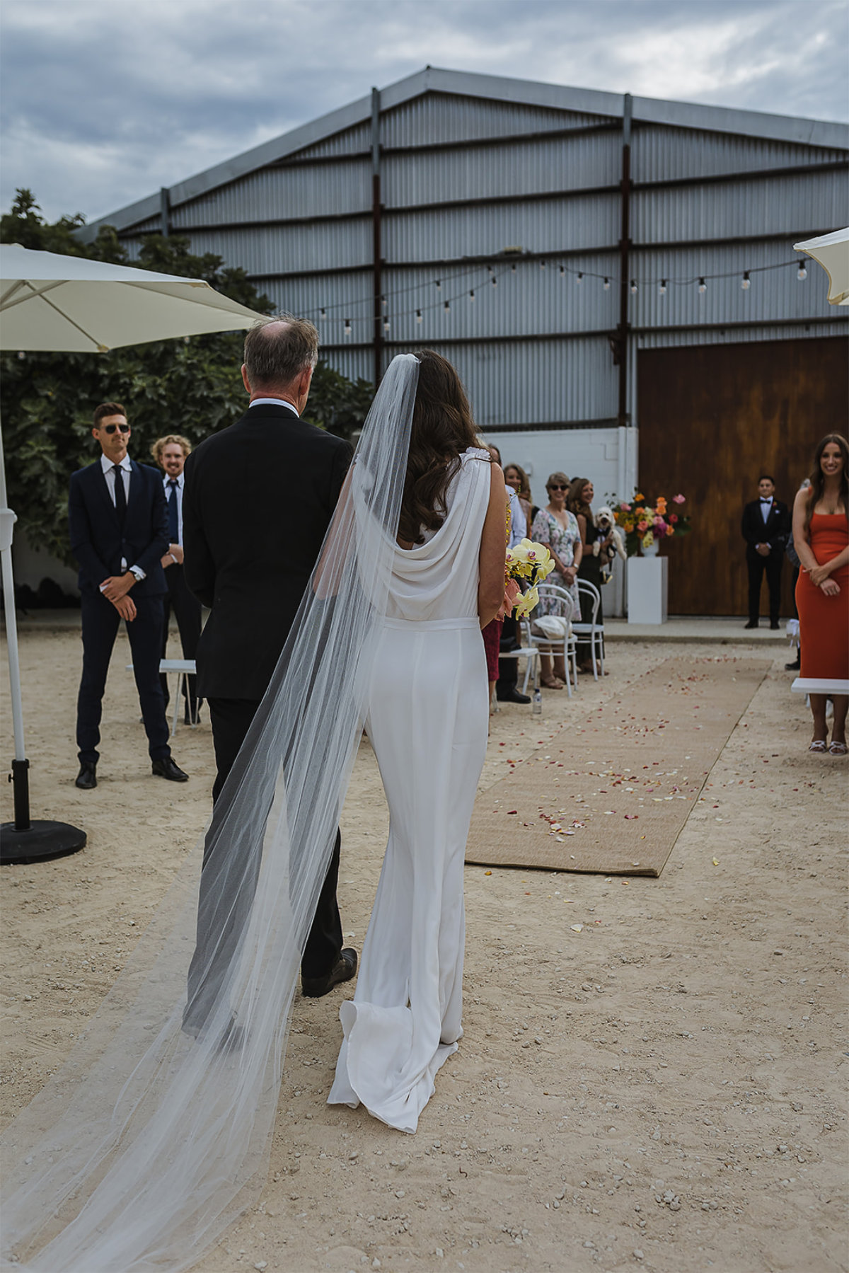 Assembly Yard wedding for Emily and Dann. Photographed by Christopher Millen.
