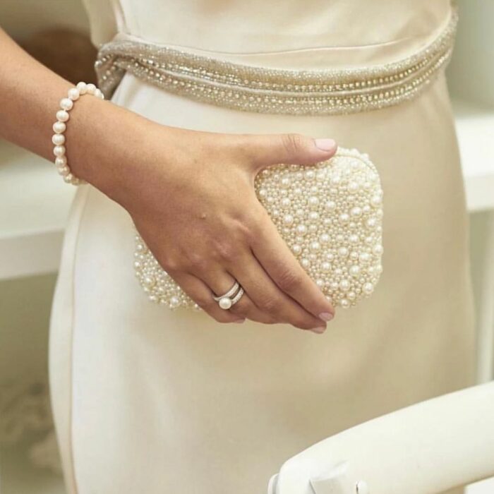 Accessorise your wedding day look The White Collection Marcela Bridal Clutch