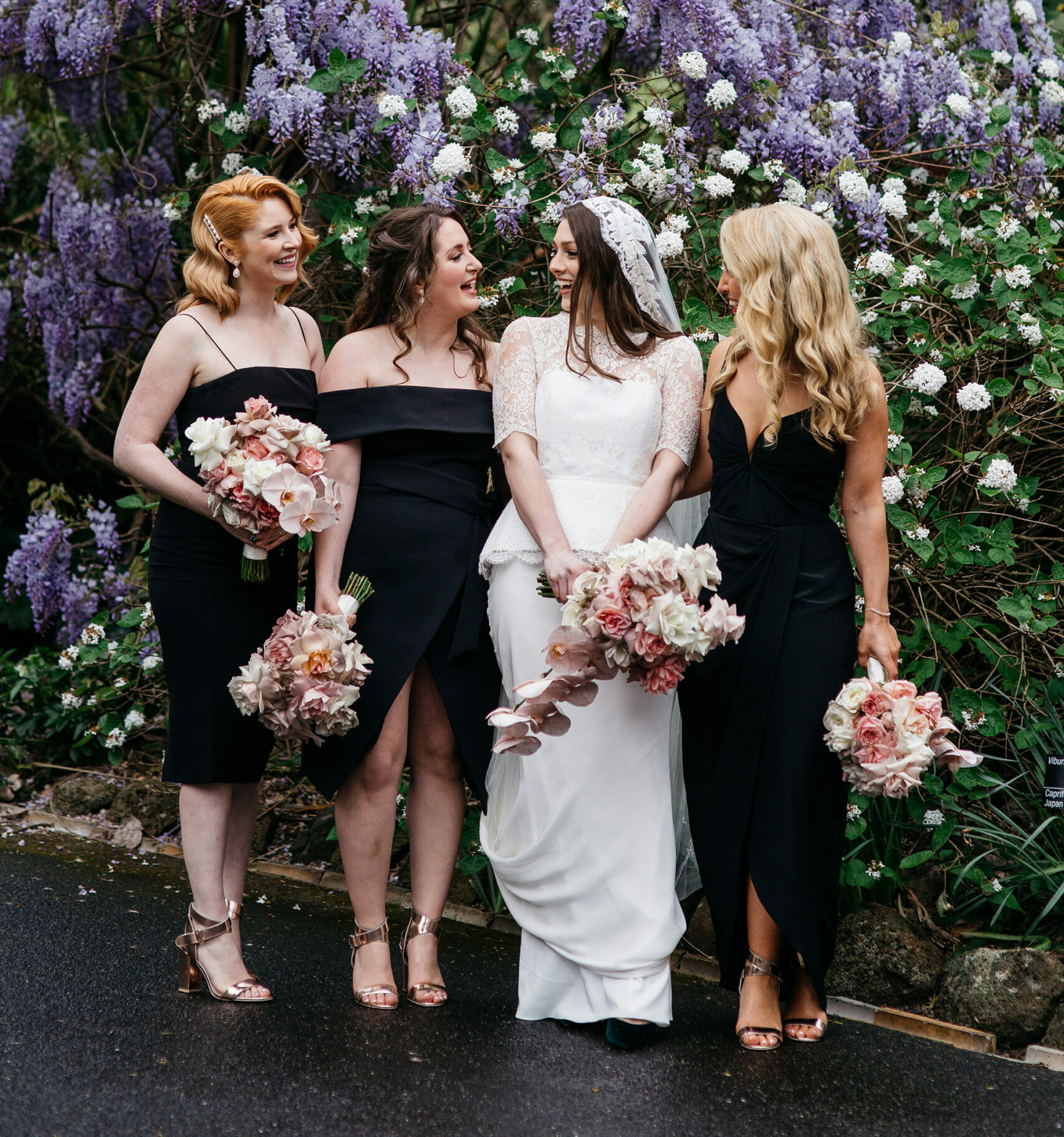 Black bridesmaid dress inspiration