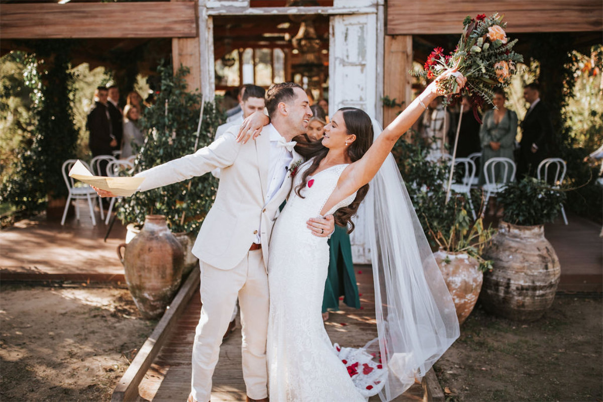 The Woods Farm wedding for Sophie and Tim. Photographed by Neaton Photography.