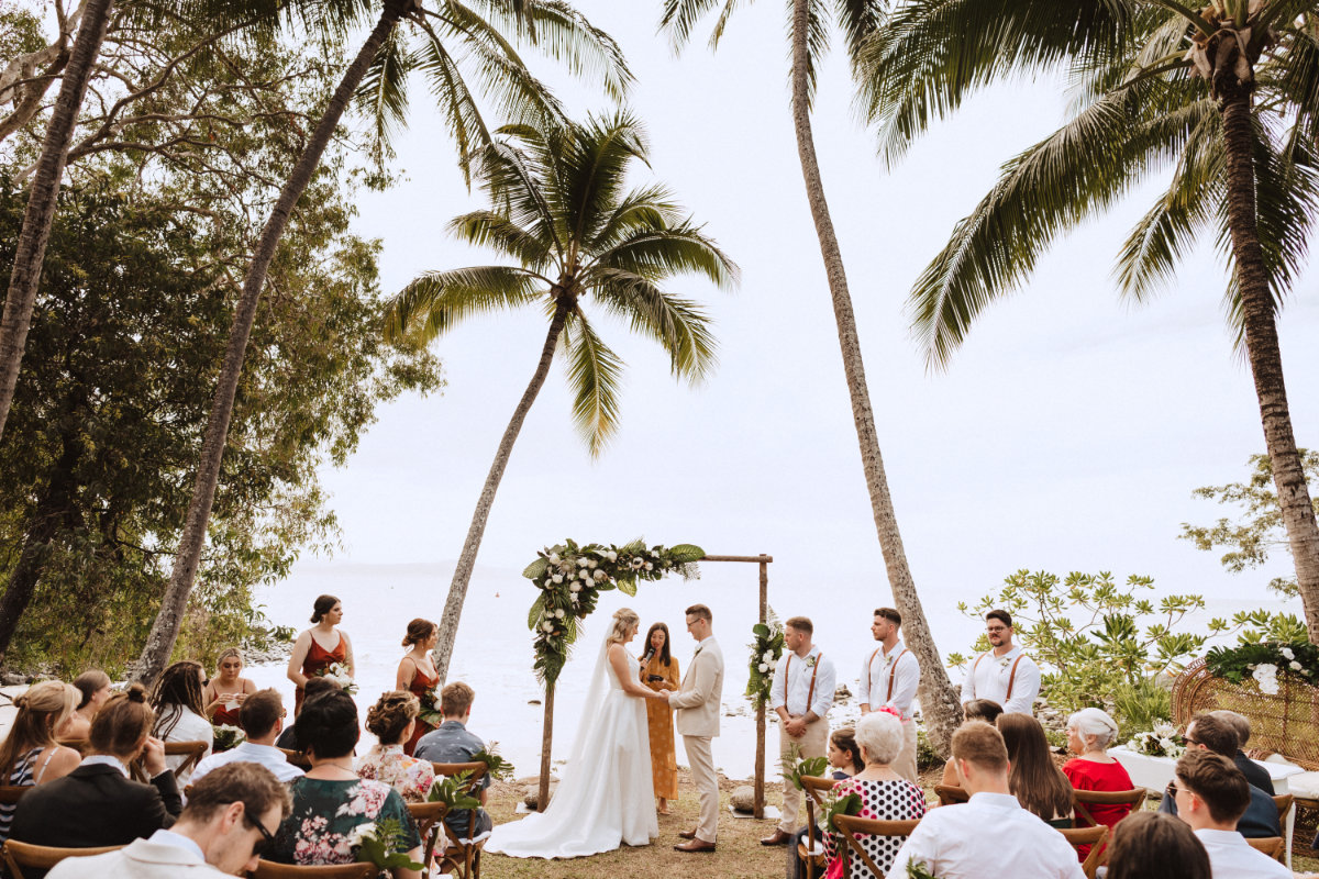Port Douglas Sugar Wharf Weddings wedding for Grace and Michael. Photographed by Matthew Evans Photography.
