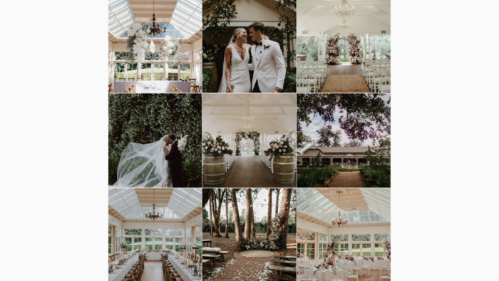 Pictures demonstrating romantic style weddings