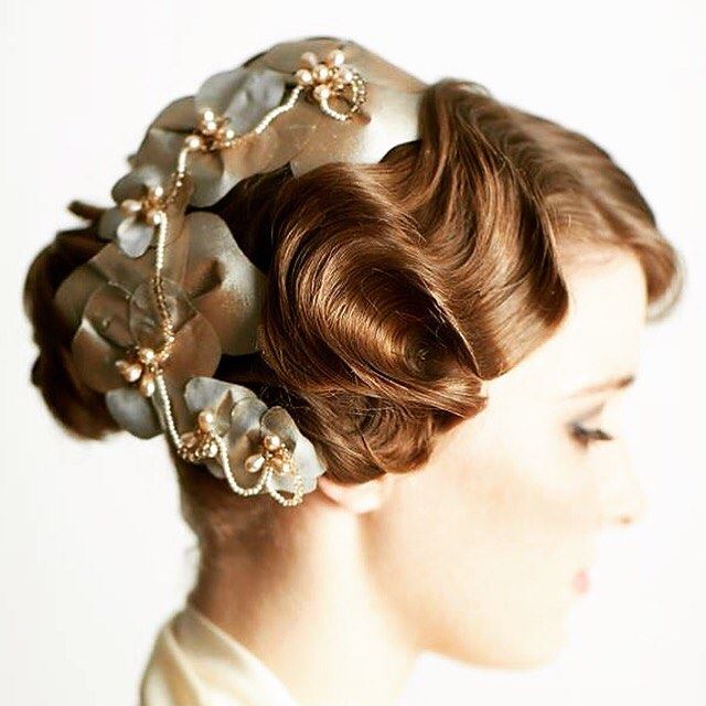 An intricate wedding hairstyle.