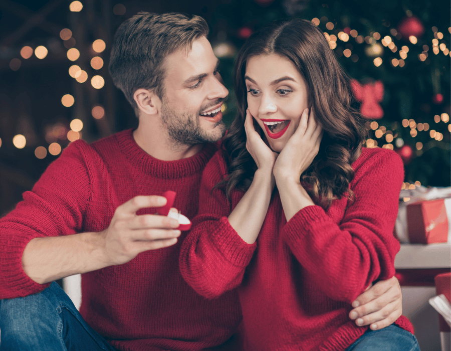 Christmas Eve and Christmas Day are two of the biggest days for engagements every year.