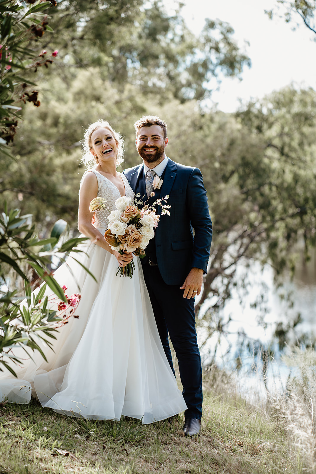 Sarah and Cameron's wedding photographed by Rachael Emmily Photography at Lake Moodemere Estate