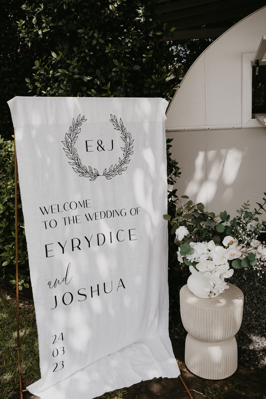 Joshua and Eden's wedding at Figtree Restaurant photographed by Ivy Road Photography