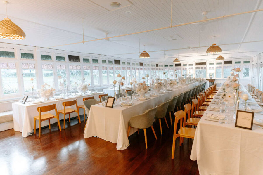 Wedding Cash Giveaway winners, Tayla and Anderson, at their Watsons Bay Hotel wedding. Photo by Veri Photography.