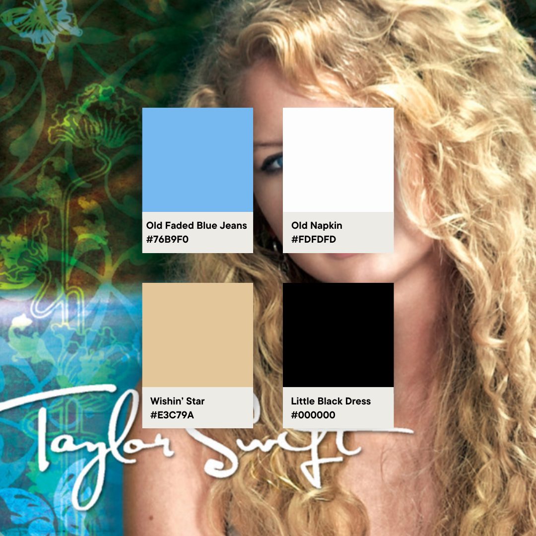 Debut Colour Palette | Taylor Swift Wedding Guide