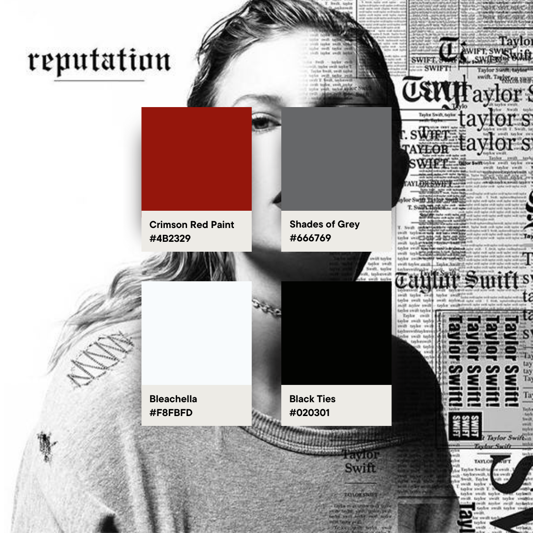 Reputation Colour Palette | Taylor Swift Wedding Guide