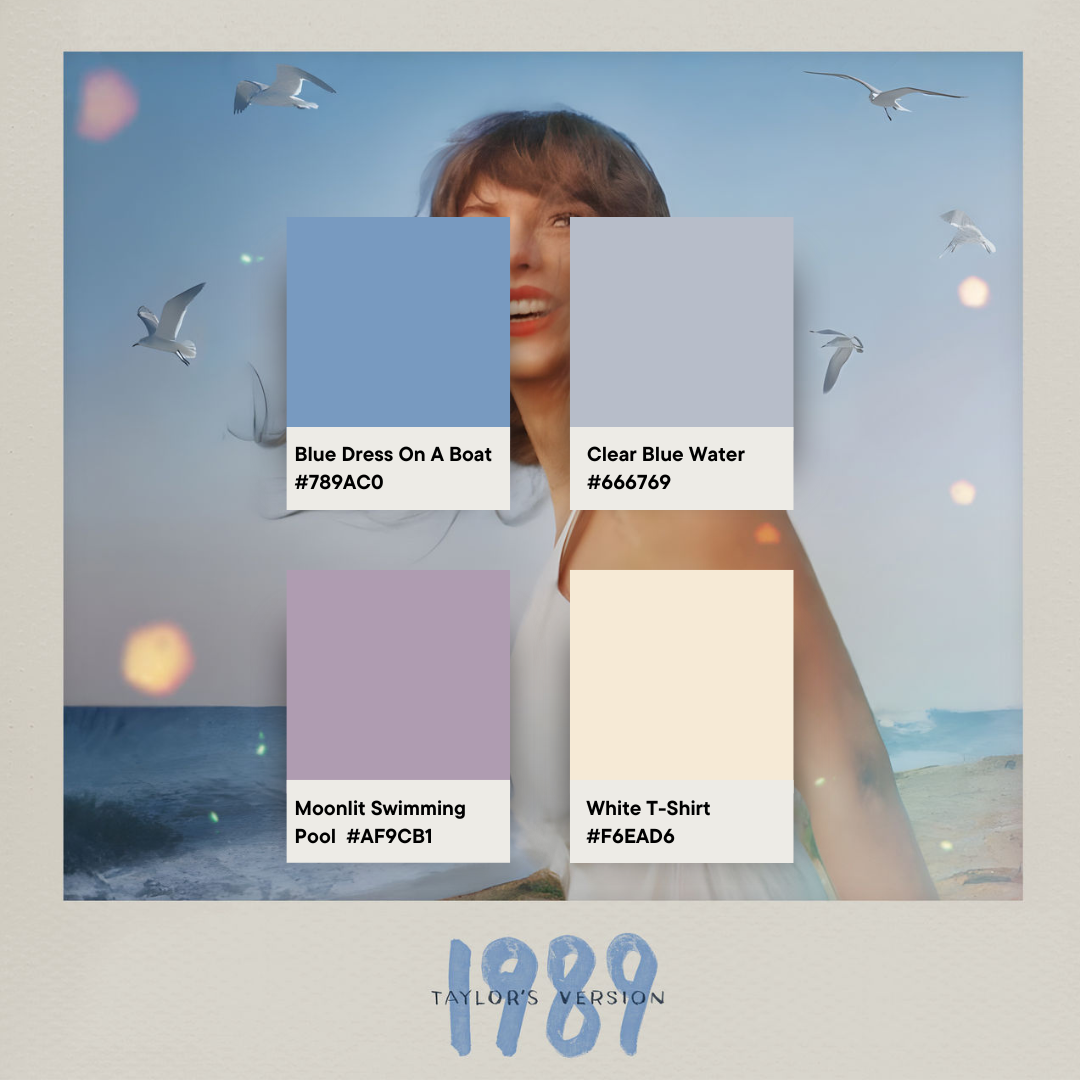 1989 Colour Palette | Taylor Swift Wedding Guide