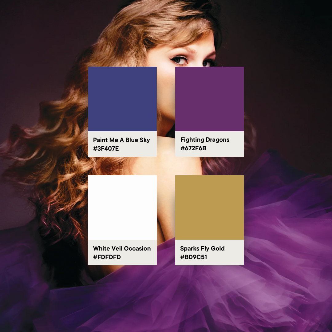 Speak Now Colour Palette | Taylor Swift Wedding Guide