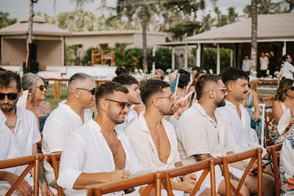 Amelia and Michael's Bali Beach Glamping wedding captured by Motion House Creative