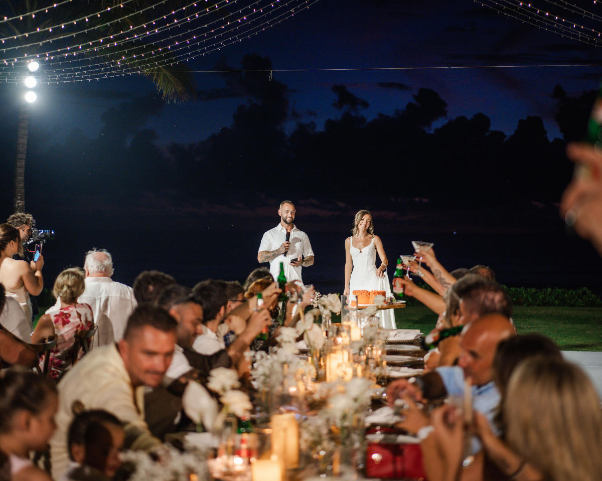 Amelia and Michael's Bali Beach Glamping wedding captured by Motion House Creative
