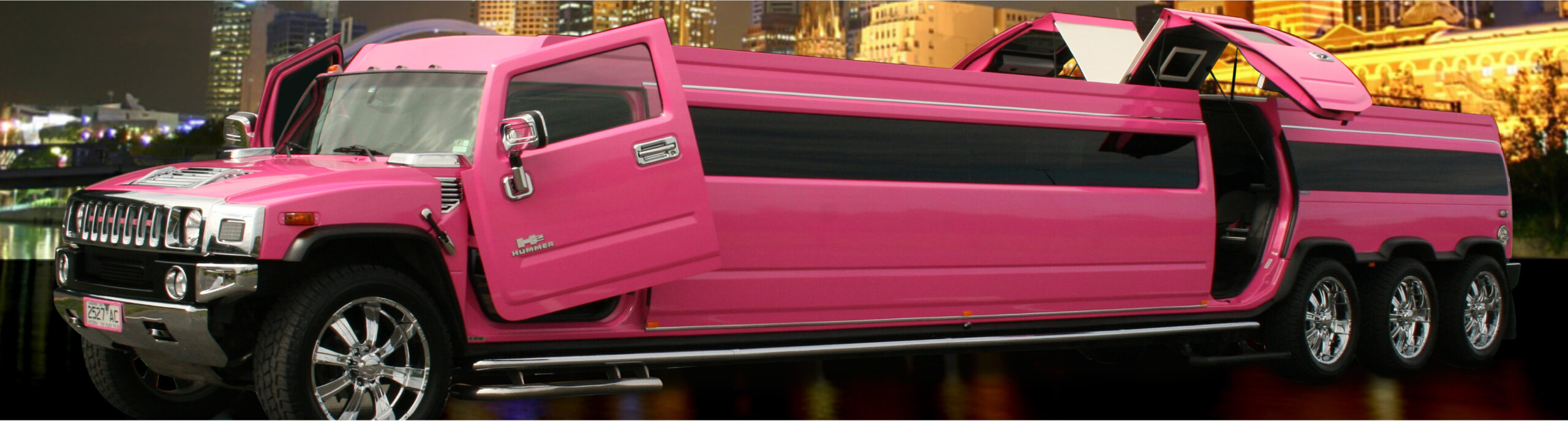 hummer limousines - pink hens